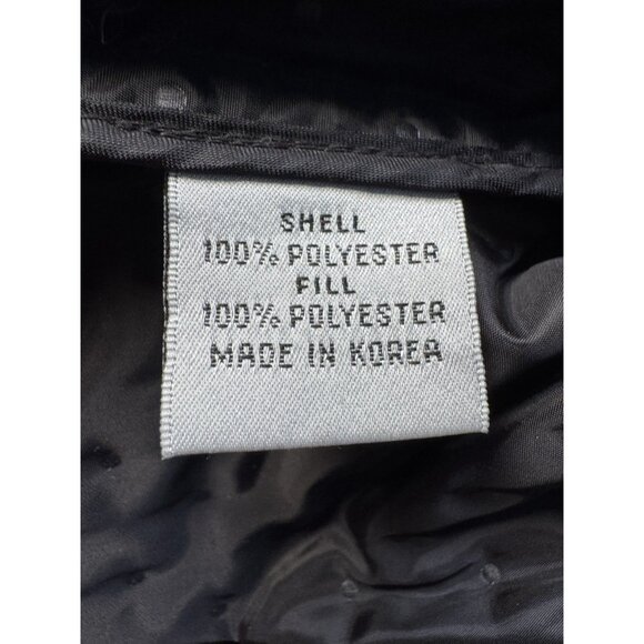 VTG Talbots Woman's Sz 10 Black Textured Polka Dots Zip Up Jacket - Picture 5 of 10